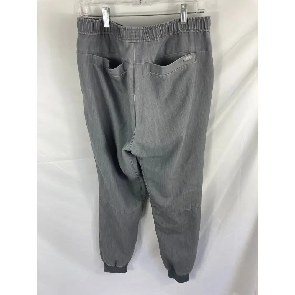 Figs Tansen Jogger Scrub Pants Men’s Gray Green Drawstring Size L MXXSW2004